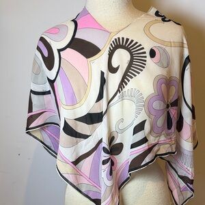 Vintage 60’s Style Retro Poncho